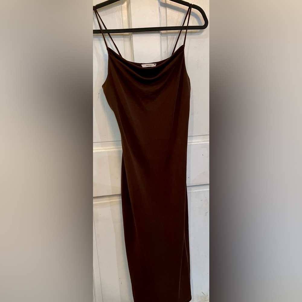 RESERVED Brown Spaghetti Strap Dress, Size S